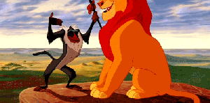 lion king rafiki hug